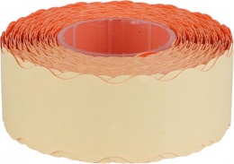 Árazószalag, 25x16 mm, gyengített ragasztóval, fehér