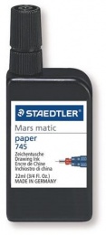 Tustinta, 22 ml, STAEDTLER "Mars® Matic 745 R", fekete