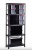Polcrendszer, 5 polccal, 75 cm, KETER "Plus Shelf"